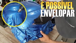 COMO FAZER ENVELOPAMENTO EM BAÃš DE MOTO COM TESTURA ÃSPERA [upl. by Siugram302]