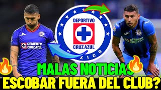 🔥🔥A ULTIMA HORRA Terrible Noticia Para Cruz AZUL¡ Juan Escobar DEJA DE Ser Jugador De La maquina [upl. by Calista]