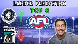 AFL Ladder Predictions 2024  Top 8 [upl. by Esorrebma256]