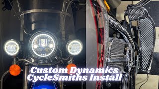 Custom Dynamics LED Lights  CycleSmiths Floorboard Install  Intro To Channel [upl. by Clauddetta]