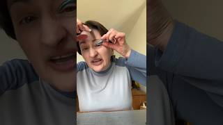 Tutorial comment mettre les autocollants eyeliner à poupoule france youtubeshorts humour [upl. by Yoshiko]