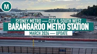 Barangaroo Station Sydney Metro — March 2024 [upl. by Pinzler]