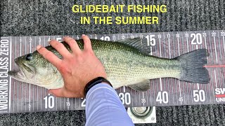 Watauga Lake Bass Fishing  Glide bait fishing in summer [upl. by Berkie947]