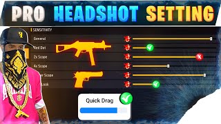 Headshot sensitivity 🔥 Pro one tap setting  Free fire headshot setting tamil  Free fire setting [upl. by Kataway334]