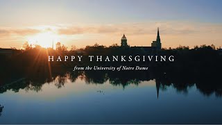 A Thanksgiving Message from Notre Dame [upl. by Tiffie]