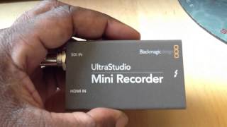 Blackmagic Design Ultrastudio Mini Recorder Review [upl. by Akcinehs]