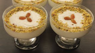 Mahalabia Recipe  Middle Eastern Dessert  Milk Pudding [upl. by Turner210]