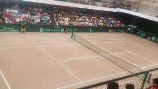 DAVIS CUP 2020 GROUP II  STEFANOS TSITSIPAS GREECE VS AJ LIM PHIL [upl. by Anahsak419]