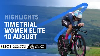 Women Elite Time Trial Highlights  2023 UCI Cycling World Championships [upl. by Gehlbach]