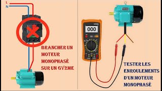 Comment Tester et Brancher un moteur monophasé How to Test and Connect a SinglePhase Motor [upl. by Ateikan]