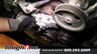 How to Install a Water Pump for a Jeep 4L 6cy Engine  Advance Auto Parts [upl. by Nylisoj]