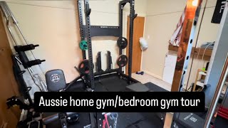 Australian compact home gymbedroom gym tour  Home Gym Australia [upl. by Cleodell575]