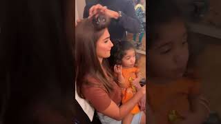 Pooja Hegde dance with Allu Arjun daughter Allu arha [upl. by Fortier]