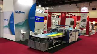 BSF1200 FLYING KNIFE BOTTOM WELD PLASTIC BAG MAKING MACHINE AT ARABPLAST 2019 IN DUBAI [upl. by Keel]