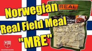 Norwegian quotReal Mealquot MRE Field Ration Taste Test  Nordic Outdoor Hiking Meal Ready To Eat Review [upl. by Nyledam]