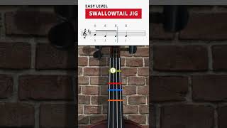 HOW TO Play Swallowtail Jig on Violin for Beginners Easy Tutorial shorts [upl. by Dranyam781]