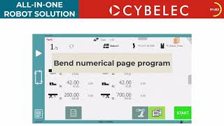 Retrofit Cybelec robot arm and controller in press brake  programming [upl. by Euk]