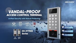 Vandalproof Access Control Terminal DSK1T502 Series  Unboxing amp Demonstration [upl. by Sadiras]