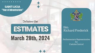 Hon Richard Frederick Debates the Estimates of Revenue and Expenditure 202425 [upl. by Chance]