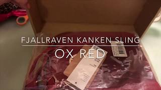 Unboxing FJALLRAVEN KANKEN SLING “OX RED”  Treaxure Bandit [upl. by Ogaitnas]