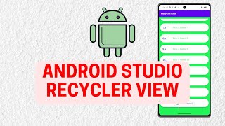 How to use RecyclerView in Android Studio  2024 [upl. by Teferi]