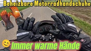 Motorradfahren im Winter Warme Hände dank beheizbaren Motorradhandschuhen von KemiMoto [upl. by Nicolas]