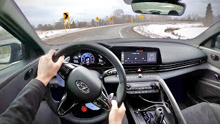 2022 Hyundai Elantra N DCT  POV Driving Impressions [upl. by Alliuqaj]