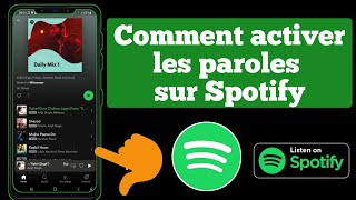 Comment réparer les paroles de Spotify qui ne saffichent pas  activer les paroles sur spotify [upl. by Wardlaw966]