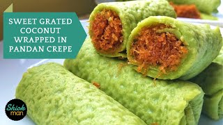 A MustTry for Any Kueh Lover How to make Kueh Dadar Kuih Ketayap [upl. by Junie]