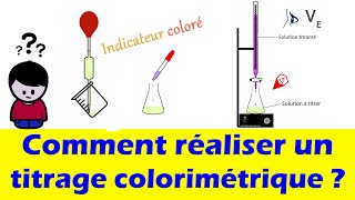 Comment réaliser un titrage colorimétrique  🧪 méthode dosage TP [upl. by Star192]