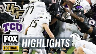 UCF Knights vs TCU Horned Frogs Highlights  FOX College Football [upl. by Aivad]