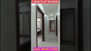 3 BHK flat in Nigdi Nearing Possession 1197 Carpet Price 166 Negotiable Call9545711455 3bhk [upl. by Aniryt]