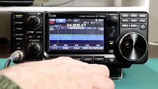 Icom IC7300 A to Z 40 Internal Antenna Tuner Operation [upl. by Nnairet368]