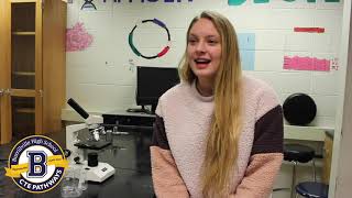 Burrillville High School CTE Pathways  BioMed Story  Olivia [upl. by Kelton26]