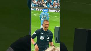 Var decision Haaland fouled🥶 manchestercity premierleague ethiadstadium mrbeast urcristiano [upl. by Onibas61]