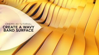 Cinema 4D Tutorial  Create a Wavy Band Surface [upl. by Roybn]