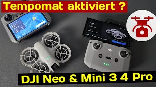 DJI Neo DJI Mini 3 4 Pro Tempomat Cruise Control am RC2  RCN3 Controller für Drohne EINSTELLEN [upl. by Tower193]