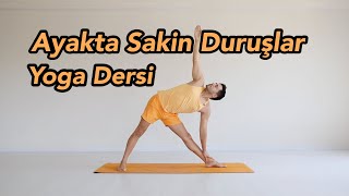 Ayakta Sakin Duruşlar Yoga Dersi Başlangıç Seviye [upl. by Yhtuv]