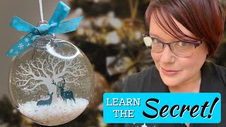 HOW TO MAKE  DEER FLOATING ORNAMENT [upl. by Sacrod]