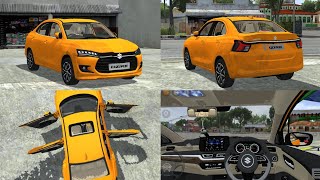 New Maruti Suzuki Dzire Car Mod For Bussid  Download Indian Car Mod  bussid car [upl. by Annaeoj]