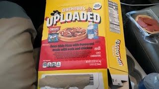 Lunchables Uploaded Deep Dish Pizza Review  Because I Wanna Be A Kid Again [upl. by Lovato]