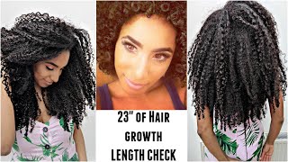 23 inches of Hair growth Its that henna  Length check [upl. by Aihsak]