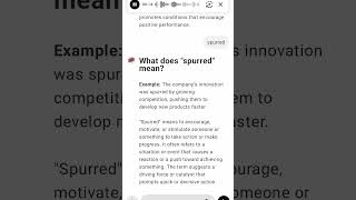 What does quotspurredquot mean [upl. by Daffie]