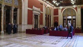 Montecitorio addio ai divanetti del Transatlantico nuove postazioni antiCovid [upl. by Sellihca]