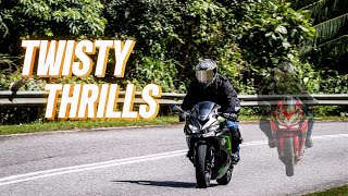 ZX25R Uphill  CBR250RR Test Ride  4K [upl. by Atoel]