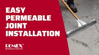 ROMEX ECOFINE Permeable Jointing Installation  Pressure Washer Safe [upl. by Notfa]