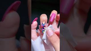 Polygel nail art tips Nail Art 네일아트 Shorts Nailart [upl. by Gemina]