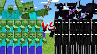 ZOMBIE vs ENDERMAN Army [upl. by Yona]