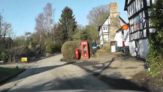 Driving Through The Village Of Cradley Herefordshire England 3rd February 2012 [upl. by Amathist759]