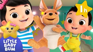 Kangaroo Hop Dance Song  Little Baby Bum  Kids Cartoons amp Nursery Rhymes  Moonbug Kids [upl. by Rutledge]